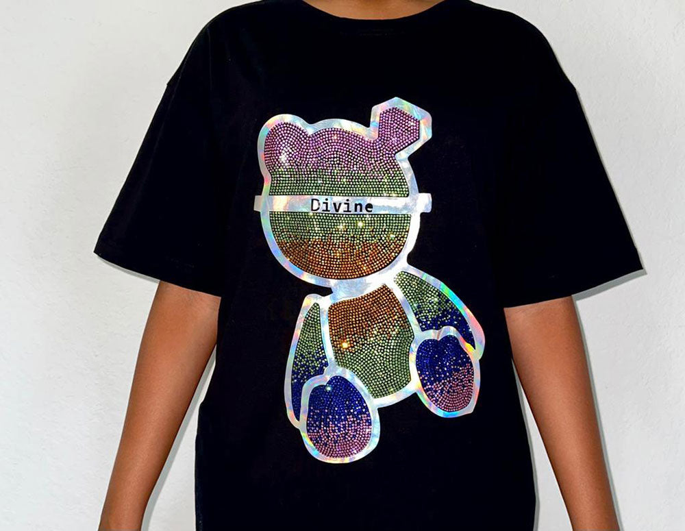 Divine Bear Short Sleeve T-shirt (Black)