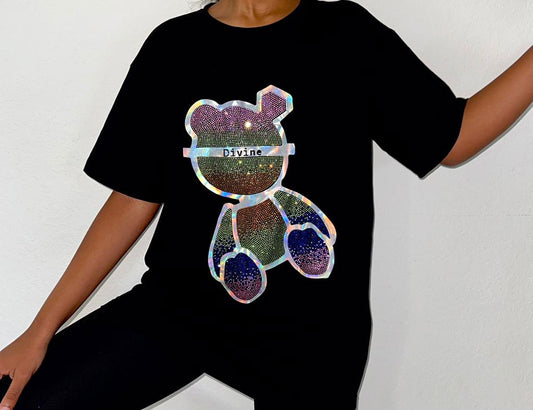 Divine Bear Short Sleeve T-shirt (Black)
