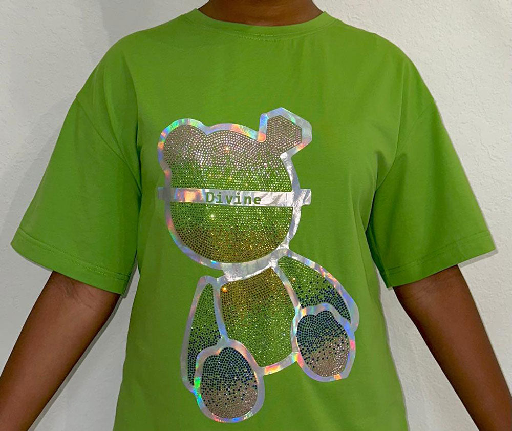 Divine Bear Short Sleeve T-shirt (Green)
