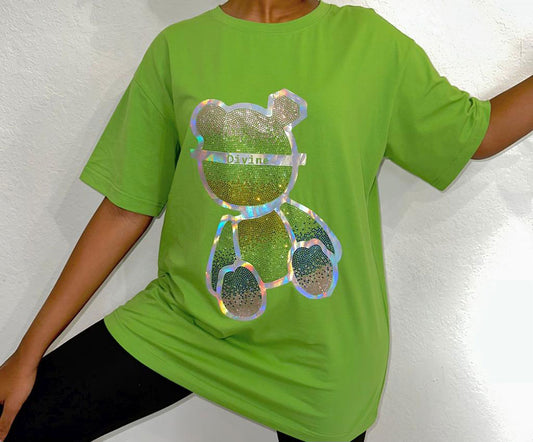 Divine Bear Short Sleeve T-shirt (Green)