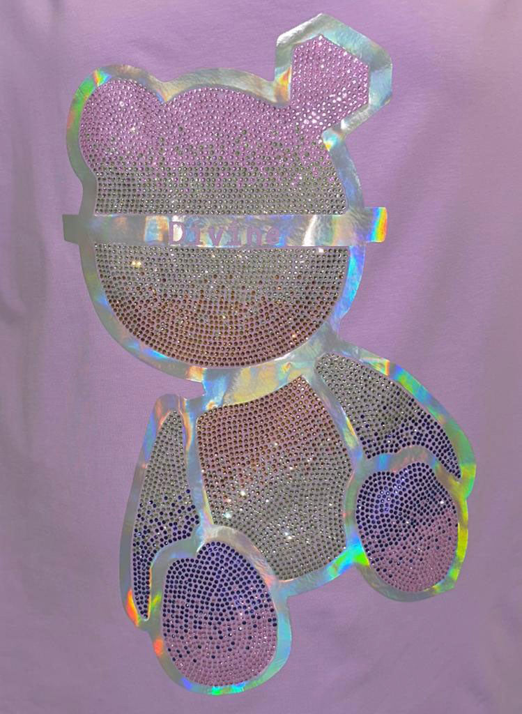 Divine Bear Short Sleeve T-shirt (Lilac)