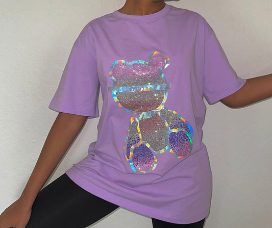 Divine Bear Short Sleeve T-shirt (Lilac)