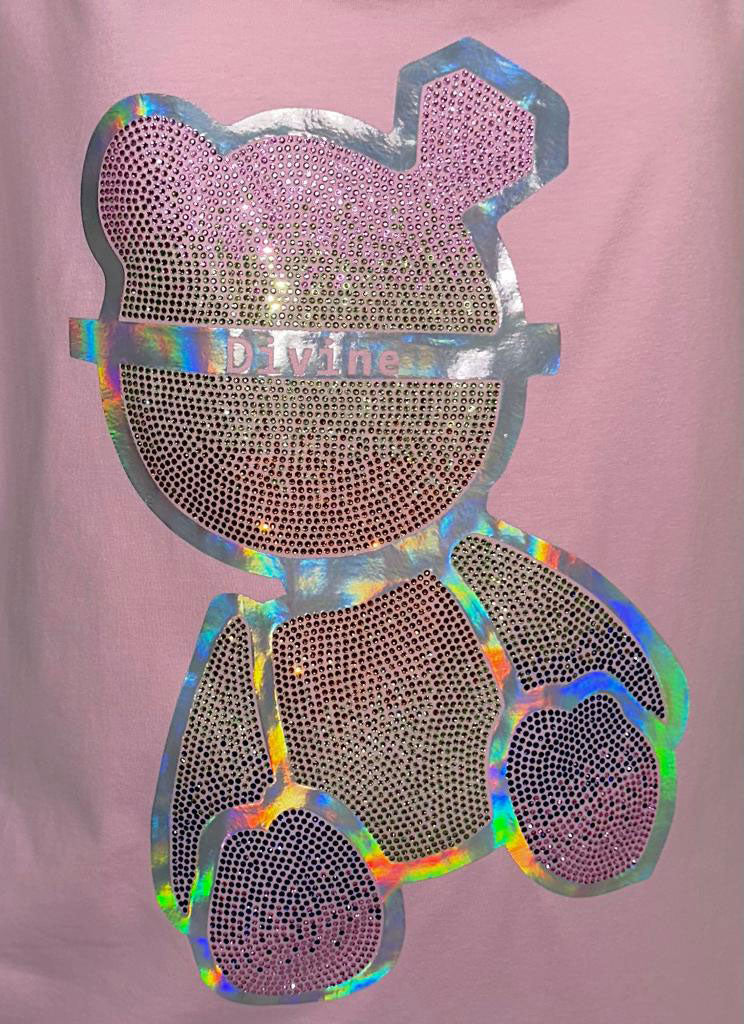 Divine Bear Short Sleeve T-shirt (Pink)