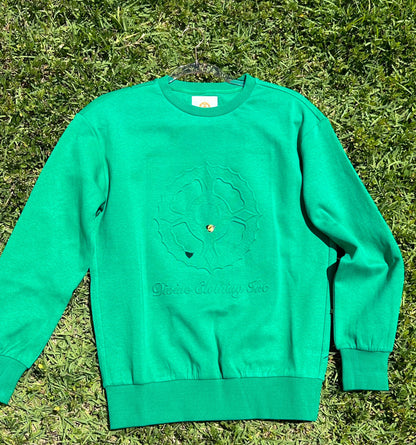 Signature Logo Embossed Sweatshirt (Green)